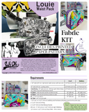 Louie Waist Pack  Fabric KIT - MEDIUM - With Printed pattern by Uh Oh Creations