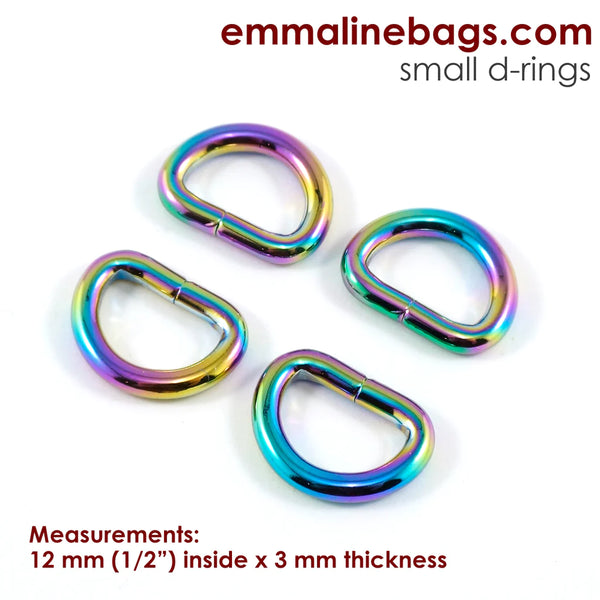 D-Rings Emmaline Bags 1/2”Rainbow