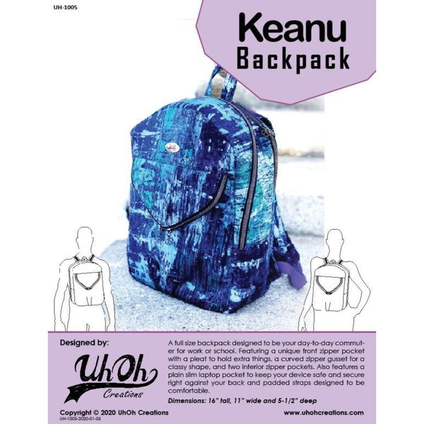 Keanu Backpack - Paper Pattern