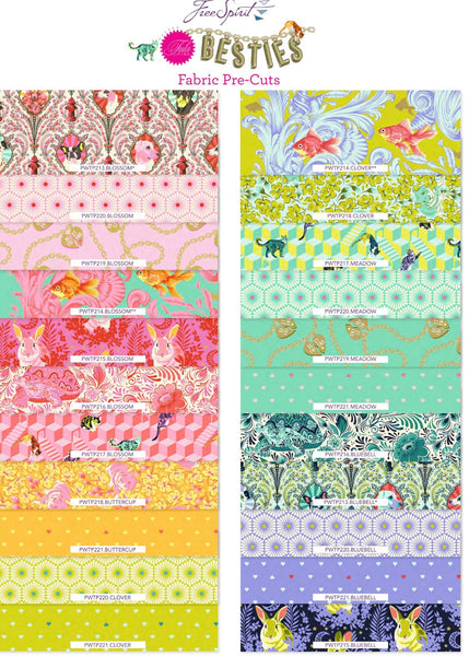 Tula Pink BESTIES - Precut 2.5" Design Roll - Preorder October 2023