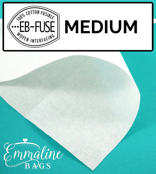 EB-FUSE MEDIUM// EMMALINE FUSIBLE WOVEN COTTON INTERFACING - 44” wof - 36” yard
