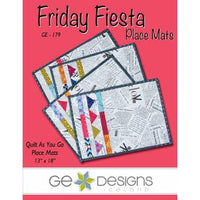 PKQ Grab & SEW Placemat KIT  - Friday Fiesta Placemat pattern by GE Design