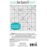 Preorder -  Sew Kind of Wonderful - SEW Square 6” Ruler